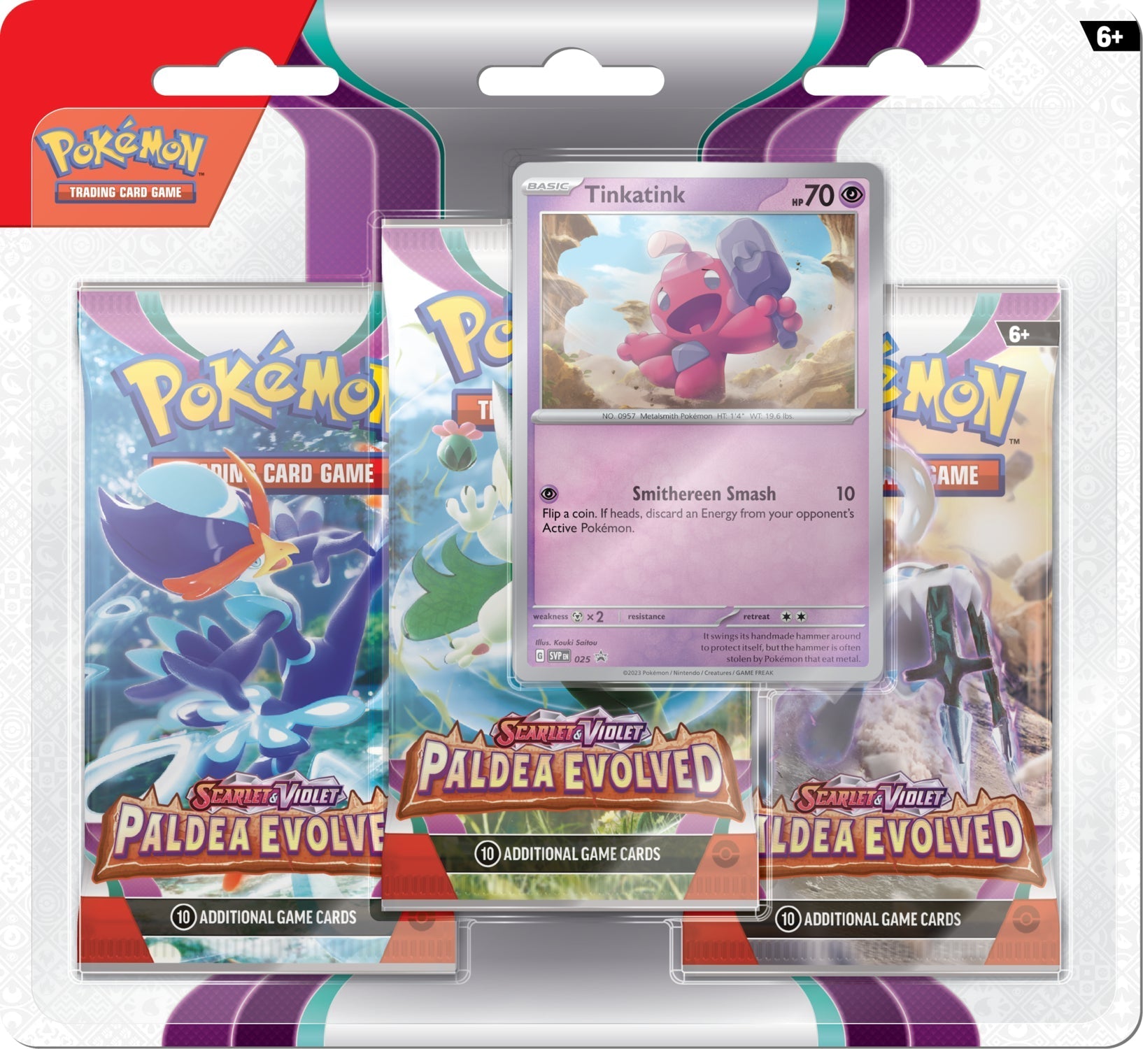 Pokemon TCG - Scarlet & Violet - Paldea Evolved - 3 Pack Blister