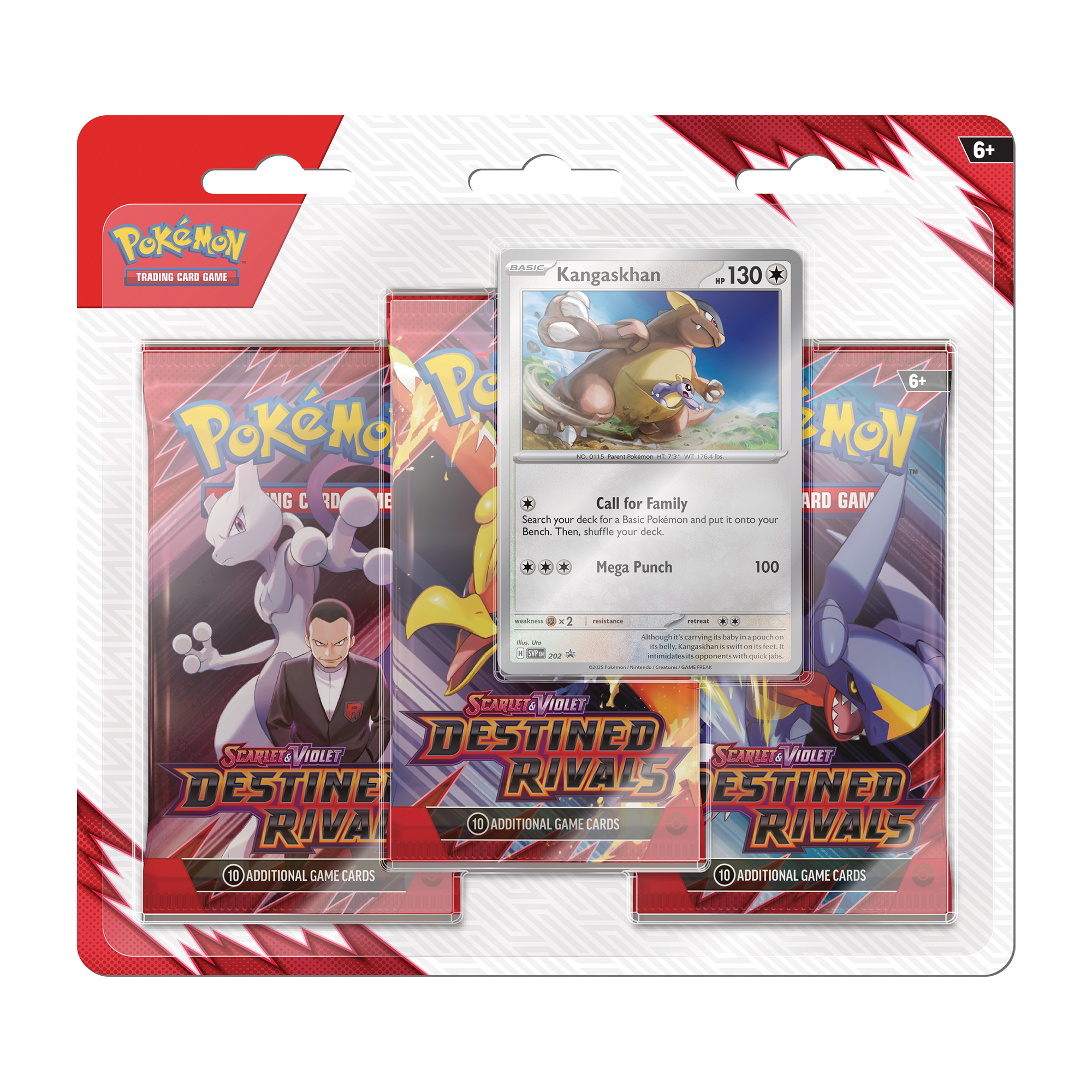 Pokemon TCG - Scarlet & Violet - Destined Rivals - 3 Pack Blister