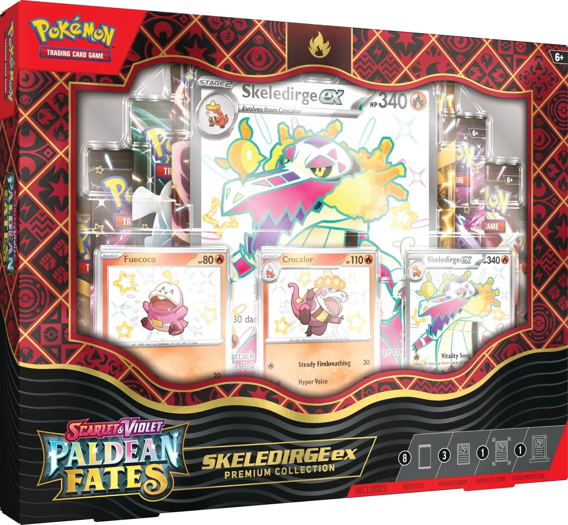Pokemon TCG - Scarlet & Violet - Paldean Fates - Premium Collection - Skeledirge ex