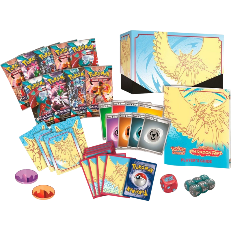 Pokemon TCG - Scarlet & Violet - Paradox Rift - Elite Trainer Box (ETB) - Roaring Moon